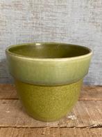 Vintage mosgroene bloempot, M14, in perfecte staat, Tuin en Terras, Bloempotten, Rond, Binnen, Ophalen of Verzenden, Zo goed als nieuw