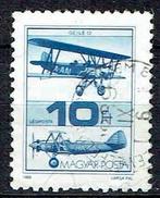 Hongarije 1988 Dubbeldekker vliegtuigen, Verzenden, Gestempeld, Vliegtuigen