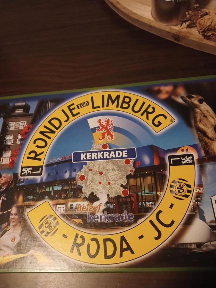 Rondje Zuid-Limburg Bordspel, Hobby en Vrije tijd, Gezelschapsspellen | Bordspellen, Zo goed als nieuw, Drie of vier spelers, Vijf spelers of meer