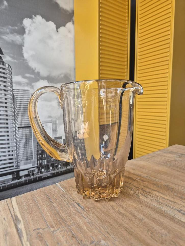 Glazen kan, Verzamelen, Glas en Borrelglaasjes, Zo goed als nieuw, Overige typen, Ophalen of Verzenden