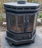 houtkachel reny oslo 7 kw inruilkacheltje slechts 275, Ophalen, Gebruikt, Houtkachel, Vrijstaand