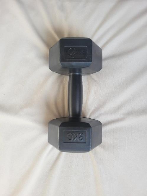 Halter gewicht dumbbell 3kg kilo zwart, Sport en Fitness, Fitnessmaterialen, Zo goed als nieuw, Dumbbell, Ophalen of Verzenden