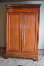 Prachtige strakke antieke eiken houten Louis Philippe kast., Antiek en Kunst, Verzenden