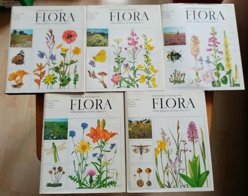 NEDERLANDSE OECOLOGISCHE FLORA 5 dln, Boeken, Natuur, Gelezen, Bloemen, Planten en Bomen, Ophalen of Verzenden