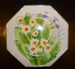 Sierbord 'Bloemen' Maison CHAUMETTE (Parijs), Verzenden, Nieuw, Porselein, Overige stijlen