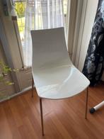 Calligaris Design stoel ice wit, Huis en Inrichting, Ophalen, Zo goed als nieuw, Wit, Eén