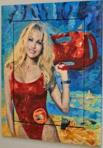 Peter Donkersloot - pamela anderson schilderij baywatch, Antiek en Kunst, Ophalen of Verzenden