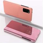 Clear View cover Samsung Galaxy S20 FE rose goud donkerblau, Ophalen of Verzenden, Nieuw, Overige modellen, Hoesje of Tasje