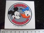 sticker disney boekenclub mickey donald duck vintage, Verzenden, Zo goed als nieuw, Bedrijf of Vereniging