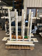 Rek voor bodypump  materiaal merk gym80 stangen en schijven, Sport en Fitness, Fitnessmaterialen, Ophalen, Halterschijven, Gebruikt