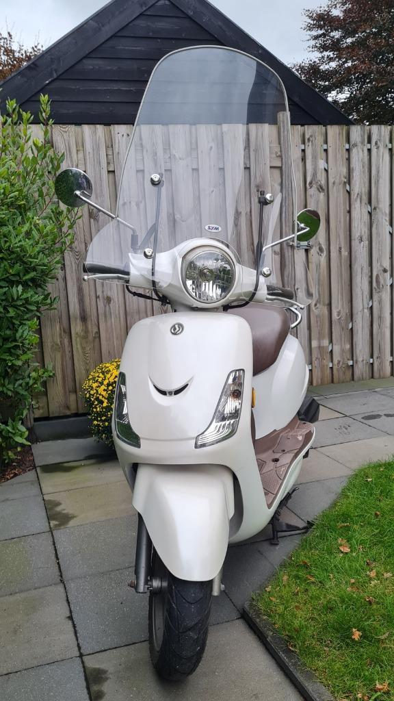 Scooter Sym fiddle, Fietsen en Brommers, Scooters | SYM, Gebruikt, Fiddle, Maximaal 45 km/u, Benzine, Ophalen