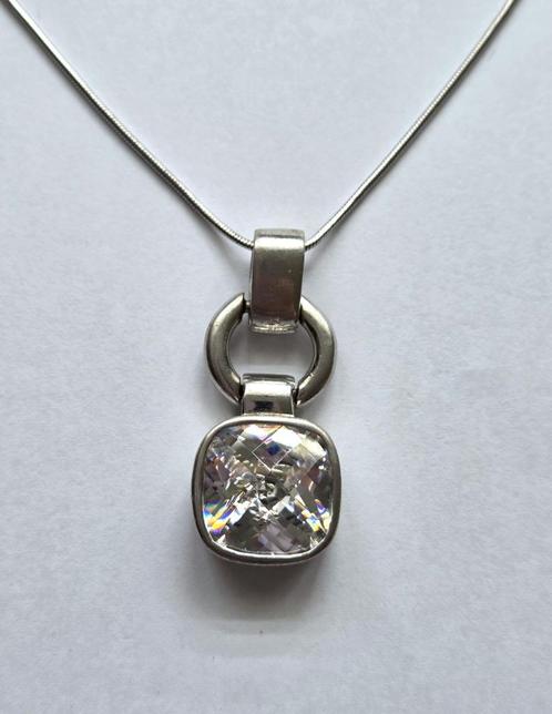 ZINZI zilveren (925) ketting + zilveren (925) ZINZI hanger, Sieraden, Tassen en Uiterlijk, Kettingen, Zo goed als nieuw, Zilver