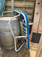 Valmat en turn trampoline, Ophalen, Gebruikt, Blauw, Overige typen