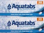 100 Aquatabs - Waterzuiveringstabletten - 2X50 stuks, Verzenden, Nieuw