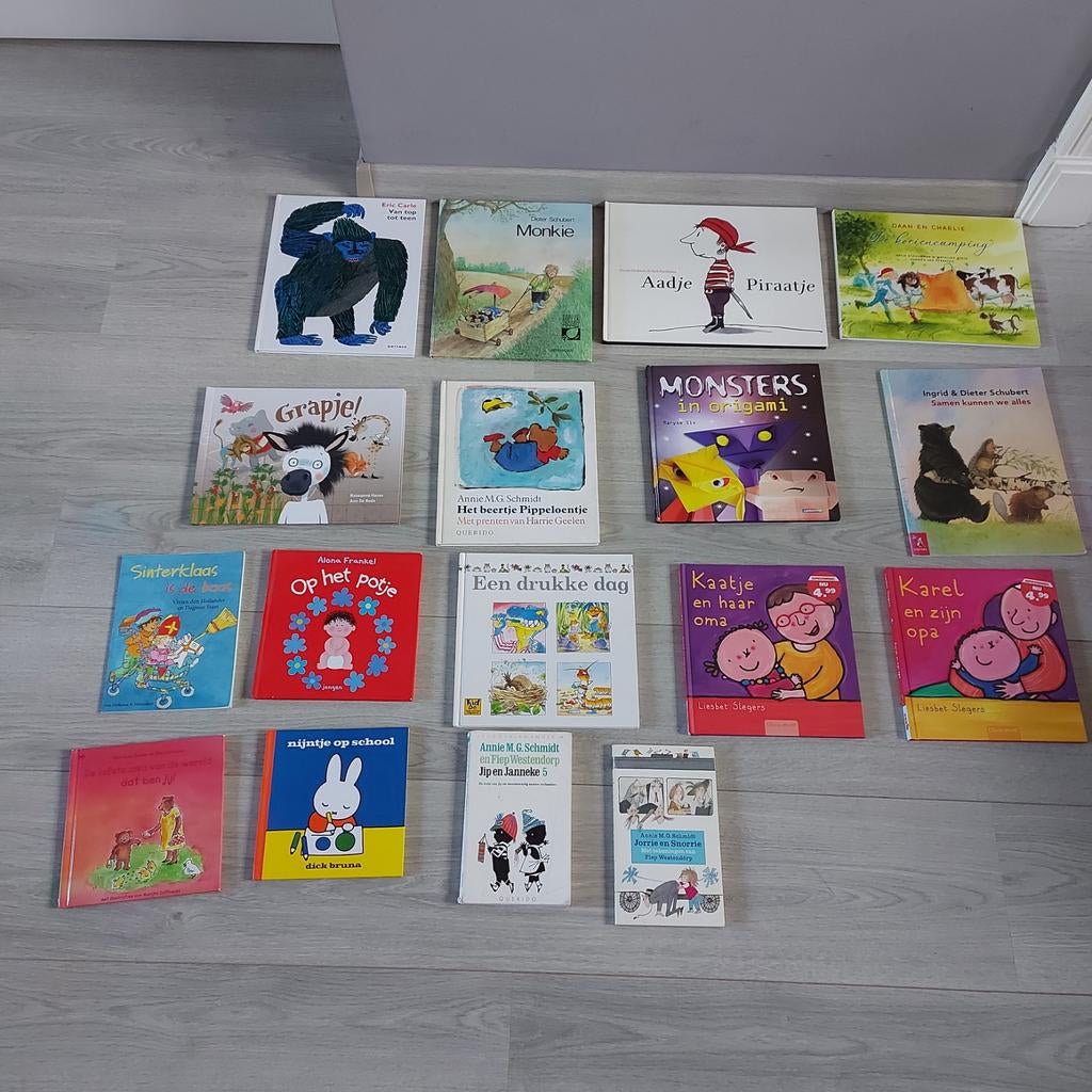 17 kinderboeken oa Monkie, Nijntje, Jip en Janneke, Ophalen of Verzenden, Zo goed als nieuw, Non-fictie