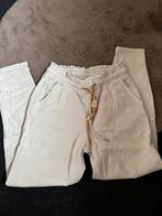 Nina carter denim beige broek maat M dames, Ophalen of Verzenden, Zo goed als nieuw, Beige, Lang