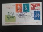 NED. ANTILLEN 1957; FDC E-3c VOETBALKAMPIOENSCHAPPEN LEES, Postzegels en Munten, Postzegels | Eerstedagenveloppen, Verzenden, Beschreven