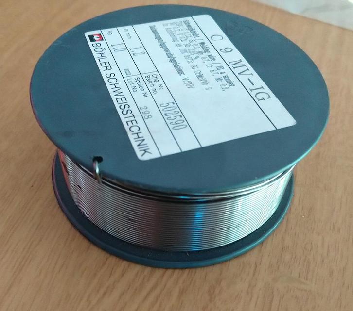 Lasdraad Böhler gelegeerd CR staal 10cm/20cm rollen, Doe-het-zelf en Verbouw, Gereedschap | Lasapparaten, Nieuw, Co2, 150 tot 250 ampère