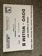 TICKET DOVO-WILLEM II 01-02 Beker, Verzamelen, Ophalen of Verzenden, Zo goed als nieuw, Overige binnenlandse clubs, Overige typen
