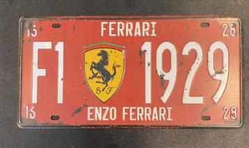 Ferrari Decoratieve Kentekenplaat - Nieuw beschikbaar voor biedingen