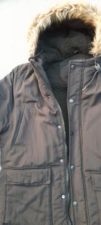 Herenjas zwart zgan met capuchon, Ophalen of Verzenden, Zo goed als nieuw, Maat 52/54 (L), Zwart