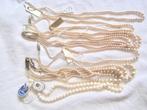 sieraden vintage faux parels, zilver slot., Sieraden, Tassen en Uiterlijk, Antieke sieraden, Verzenden, Zilver, Ketting