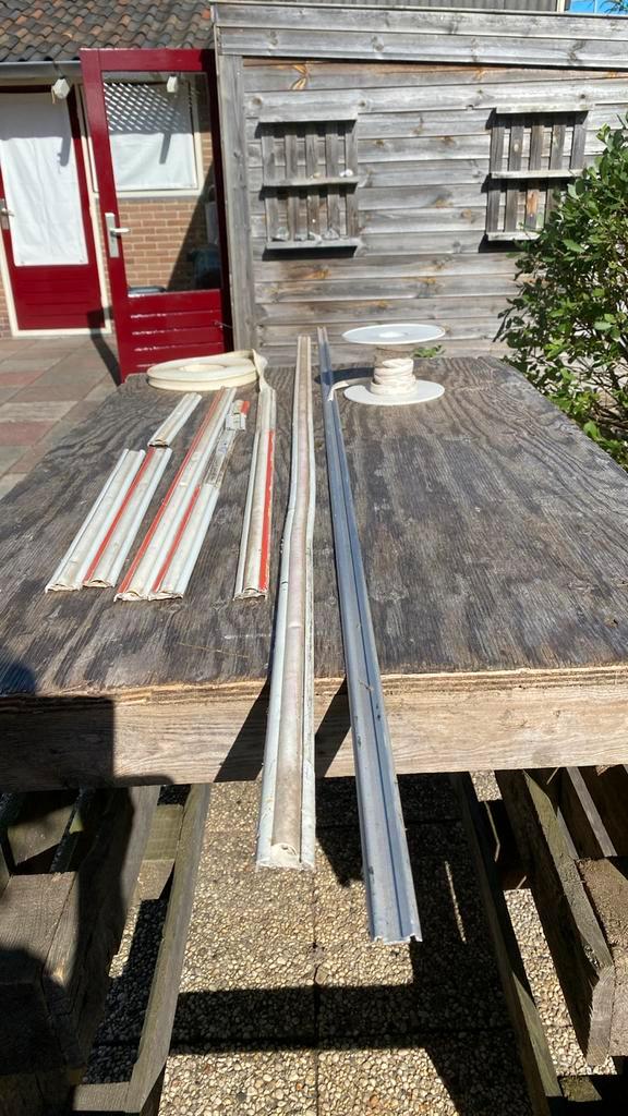 Amerikaanse afdek strip met inleg bies, Caravans en Kamperen, Camper-accessoires, Gebruikt, Ophalen