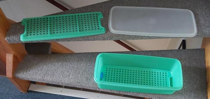 tupperware, Huis en Inrichting, Keuken | Tupperware, Zo goed als nieuw, Bak of Kom, Groen, Ophalen of Verzenden