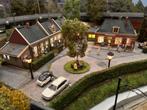 Maquette van NL dorpsplein met verlichting schaal 1:87, Ophalen, Zo goed als nieuw, Groter dan 1:35, Diorama