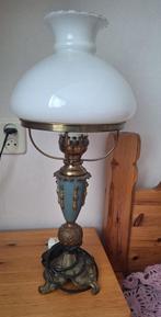 Oude Petroleum lamp omgebouwd 220V, Ophalen of Verzenden