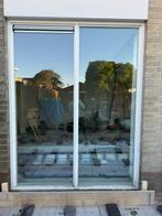 Hardhouten kozijn met dubbel glas, Doe-het-zelf en Verbouw, Kozijnen en Schuifpuien, Ophalen, Gebruikt, Raamkozijn, 150 tot 225 cm