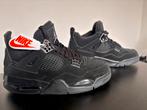 Nike Air Jordan 4 Retro Black Cats - Maat 40.5, Ophalen, Zo goed als nieuw, Zwart, Sneakers of Gympen