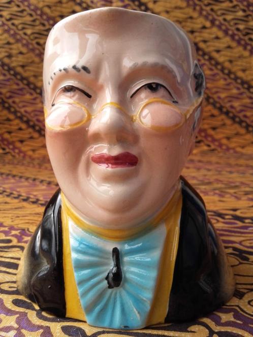 Mooie oude Toby jug uit Engeland als Mister Pickwick 11,3 cm, Antiek en Kunst, Antiek | Porselein, Ophalen of Verzenden