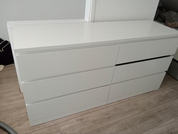 Ikea Malm ladekast 6 lades - zo goed als nieuw, Huis en Inrichting, Kasten | Ladekasten, Zo goed als nieuw, Minder dan 100 cm