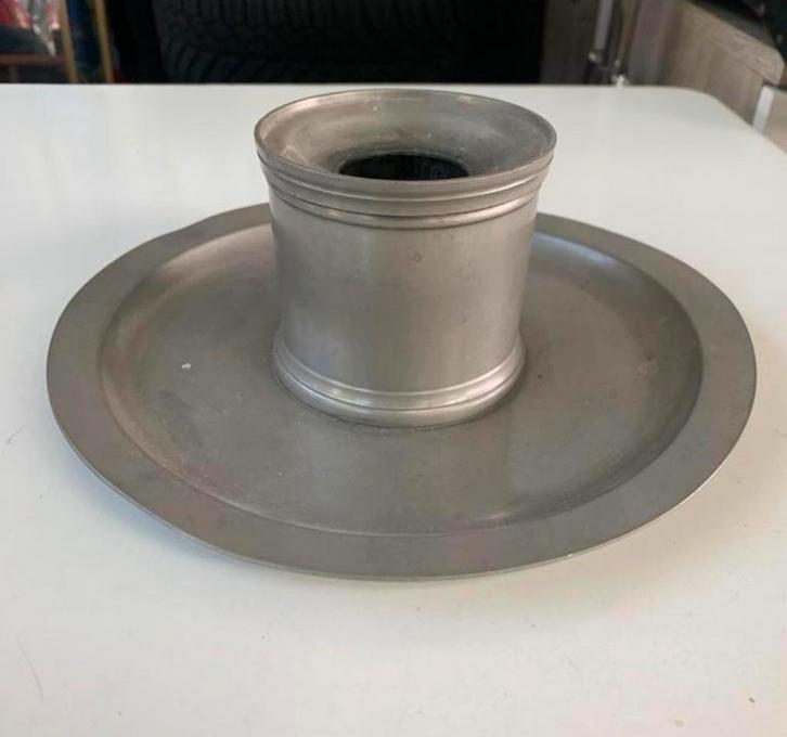 Tinnen inktpot Meeuws & zoon Den Haag Meer info 0646396866, Antiek en Kunst, Antiek | Tin, Ophalen of Verzenden