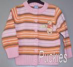 Gebreid Winnie the Pooh meisjes vest maat 74/80 *NIEUW* b, Kinderen en Baby's, Babykleding | Maat 74, Disney, Nieuw, Ophalen of Verzenden
