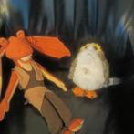 Jar jar binks en pratende  Porg knuffel zeer goede staat, Ophalen of Verzenden, Gebruikt