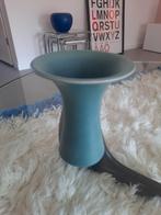 Vintage groen turquoise trompet vaasje 12 cm, Ophalen of Verzenden, Zo goed als nieuw