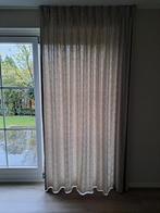 Greige gordijnen, dubbele plooi, stofferingskwaliteit zgan, Huis en Inrichting, Ophalen