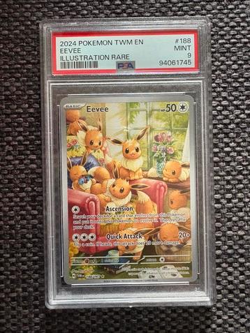 Eevee 188 PSA 9 beschikbaar voor biedingen
