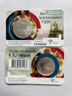 2011 Zwaar verzilverde 5 euro munt Het Schilderkunst Vijfje, Postzegels en Munten, Munten | Nederland, Setje, Euro's, Ophalen of Verzenden