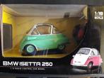 BMW Isetta 250 mintgroen-wit 1:18 RC model, Hobby en Vrije tijd, Modelauto's | 1:18, Ophalen of Verzenden, Zo goed als nieuw, Auto