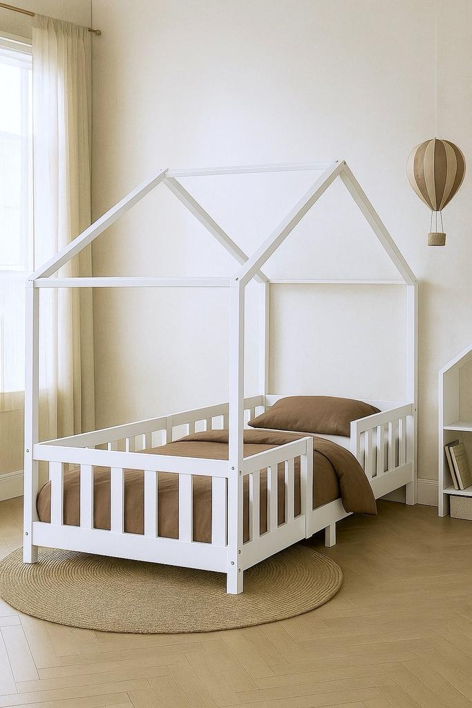 Kinderbed wit Huisstijl 90 x 200 cm (NIEUW), Kinderen en Baby's, Kinderkamer | Bedden, Nieuw, Minder dan 140 cm, 70 tot 85 cm