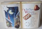 blik in de vorm van boek - kerst motief - Weihnachtsbäckerei, Verzamelen, Blikken, Ophalen of Verzenden, Zo goed als nieuw, Koek(jes)