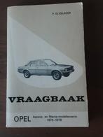 Vraagbaak Opel Ascona / Manta 1975-1978, Ophalen of Verzenden