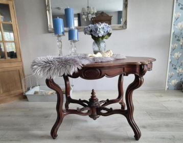 Hele mooie, antieke Biedermeier eettafel beschikbaar voor biedingen