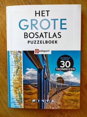 Denksport - Het Grote Bosatlas Puzzelboek - Treinreizen beschikbaar voor biedingen