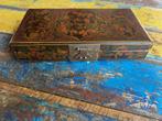 chinese kist handbeschilderd binnen en buitenkant chinees, Huis en Inrichting, Gebruikt, Overige materialen, Minder dan 50 cm