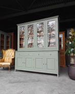 Mosgroene Buffetkast | Schoolkast Teak | Servies #1437, 200 cm of meer, 150 tot 200 cm, Ophalen of Verzenden, Teakhout