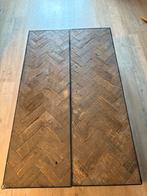Houten/stalen salontafel, Ophalen, Gebruikt, 50 tot 100 cm, Minder dan 50 cm